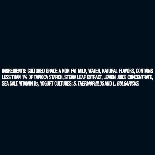 Oikos Triple Zero Vanilla Protein Nonfat Greek Yogurt Cup Perspective: top