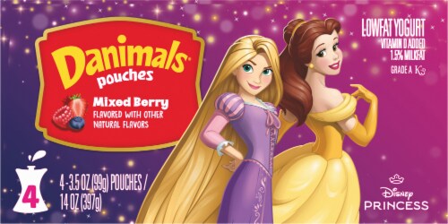 Danimals® Pouches Mixed Berry Perspective: top