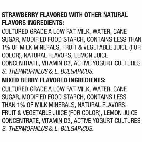 Danimals® Strawberry Explosion and Incredible Berry Smoothies Perspective: top