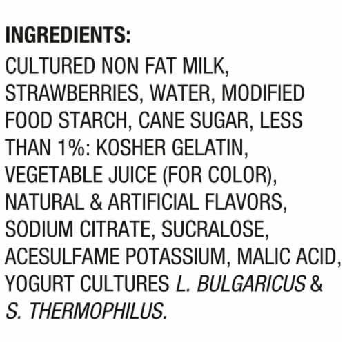 Light & Fit® Sensational Strawberry Nonfat Yogurt Perspective: top