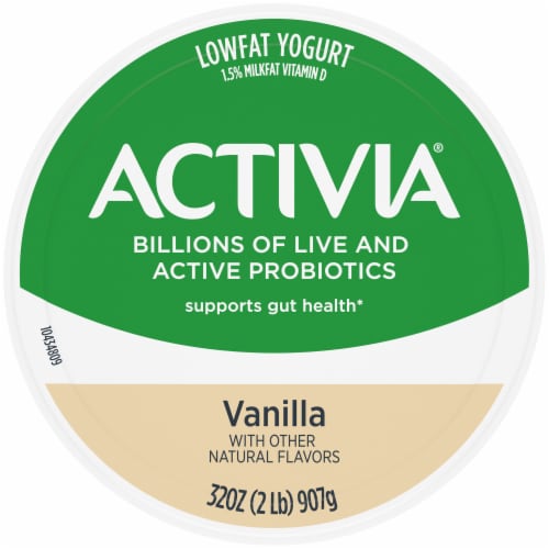 Activa® Vanilla Probiotic Low Fat Yogurt Tub Perspective: top