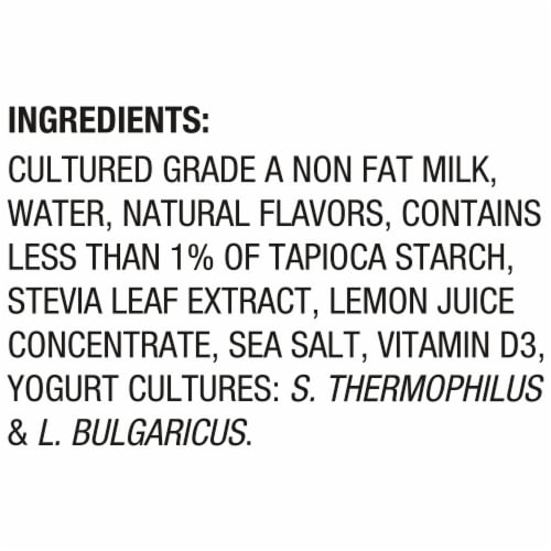 Oikos Triple Zero Vanilla Protein Nonfat Greek Yogurt Tub Perspective: top