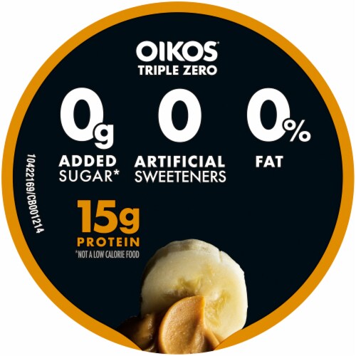 Oikos Yogurt, Greek, Blended, Banana Cream Flavored 5.3 Oz