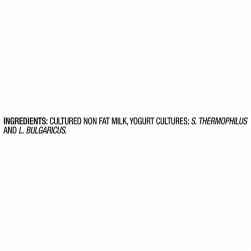 Oikos® Plain Blended Greek Yogurt Cup Perspective: top