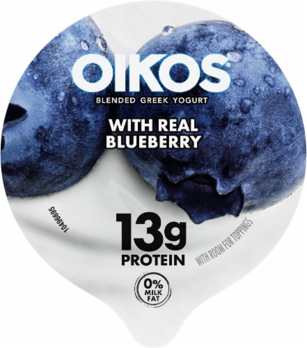 Oikos® Blueberry Blended Greek Yogurt Cup Perspective: top