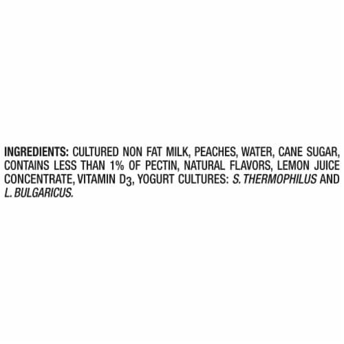 Oikos® Peach Blended Greek Yogurt Cup Perspective: top