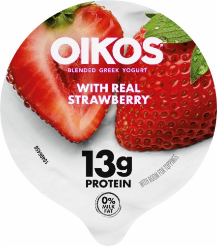 Oikos Core Strawberry Greek Yogurt 5.3 oz. - 12/Case