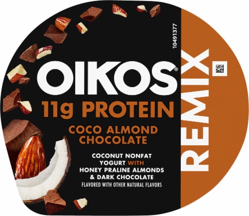 Oikos® Remix Coco Almond Chocolate Non Fat Yogurt Cup Perspective: top
