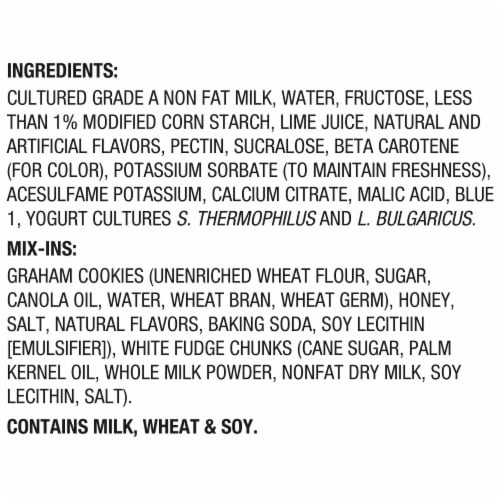 Dannon Light + Fit REMIX Key Lime Pie Nonfat Greek Yogurt Cups with Mix-Ins Perspective: top