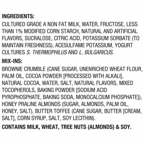 Light + Fit REMIX Brownie Sundae Yogurt Cup Perspective: top