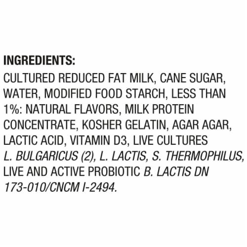 Activia® Vanilla Probiotic Lowfat Yogurt Cups Perspective: top