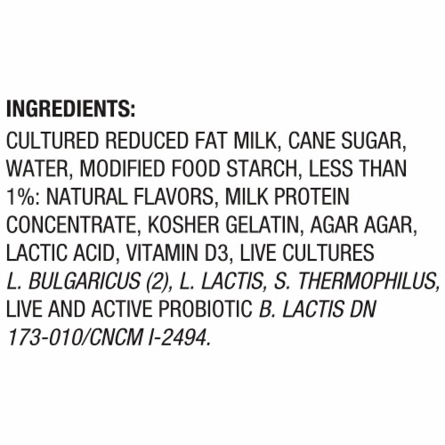 Activia Low Fat Probiotic Vanilla Yogurt Cups Perspective: top