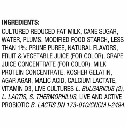 Activia Prune Probiotic Low Fat Yogurt Cups Perspective: top