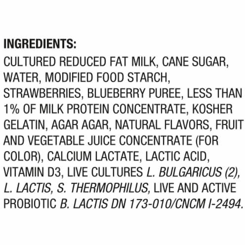 Activia Low Fat Probiotic Mixed Berry Yogurt Cups Perspective: top