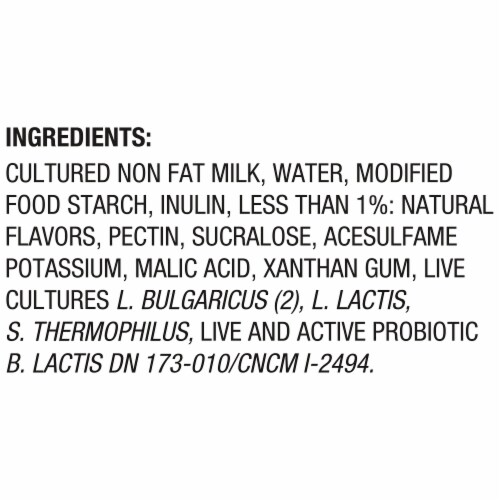 Activia Vanilla Probiotic Nonfat Yogurt Cups Perspective: top