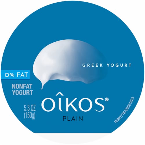 Oikos® Fat Free Plain Greek Yogurt Perspective: top