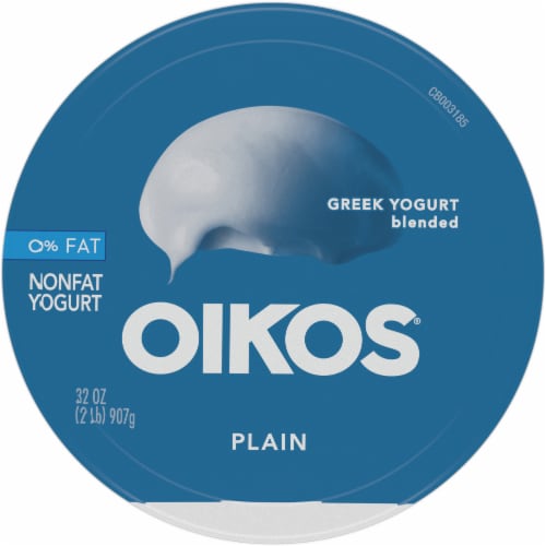 Oikos® Plain Greek Yogurt Tub Perspective: top