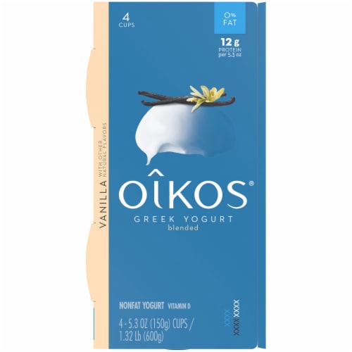 Oikos® Blended Very Vanilla Nonfat Greek Yogurt Perspective: top