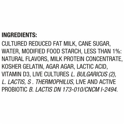 Activa® Low Fat Probiotic Vanilla Yogurt Cups Perspective: top