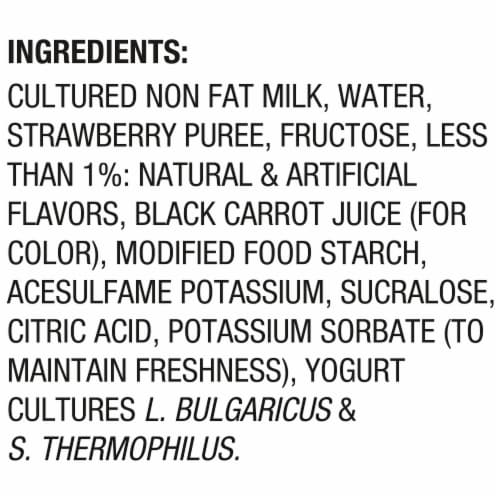 Light + Fit® Strawberry Cheesecake Nonfat Greek Yogurt Cups Perspective: top