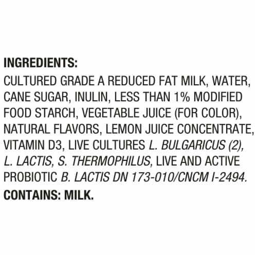 Activia Probiotic Dailies Strawberry Yogurt Drink Bottle Perspective: top