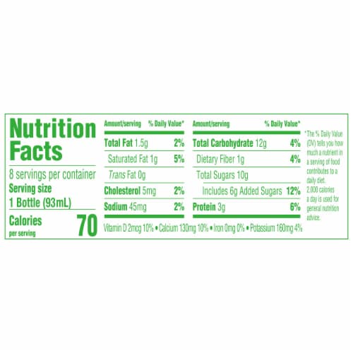 Activia Probiotic Dailies Strawberry Yogurt Drink Bottle Perspective: top