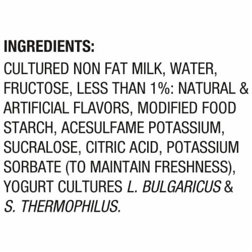 Dannon Light + Fit Vanilla Flavored Greek Fat Free Yogurt Cups Perspective: top