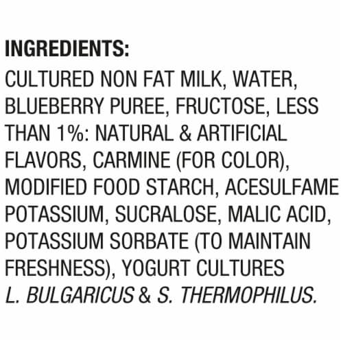 Light & Fit® Blueberry Greek Nonfat Yogurt Perspective: top