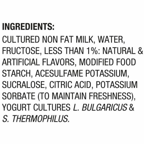 Light + Fit Vanilla Nonfat Greek Yogurt Tub Perspective: top