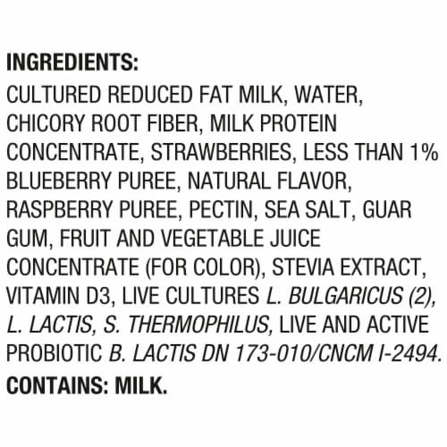 Activia Proactive Mixed Berry Probiotic Yogurt Cups Perspective: top