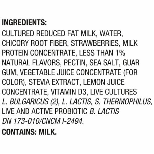 Activia Proactive Strawberry Probiotic Yogurt Cups Perspective: top