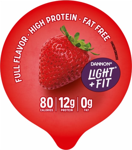 Light & Fit® Strawberry Nonfat Greek Yogurt Perspective: top