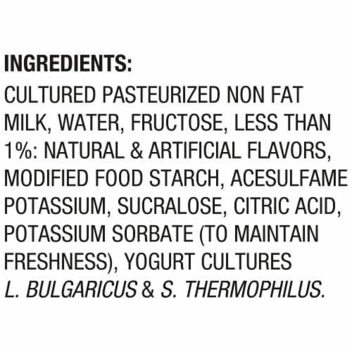 Dannon Light + Fit Vanilla Greek Fat Free Yogurt Cup Perspective: top