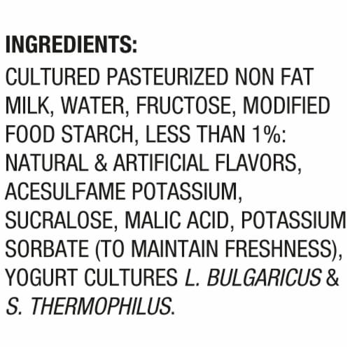 Dannon Light + Fit Toasted Coconut Vanilla Greek Fat Free Yogurt Cup Perspective: top