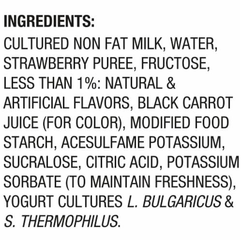 Dannon Light + Fit Strawberry Cheesecake Greek Fat Free Yogurt Cup Perspective: top