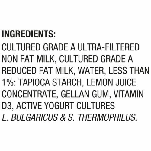 Two Good Ultra-Filtered Lowfat Plain Greek Yogurt Tub Perspective: top