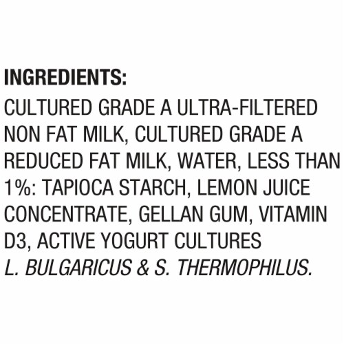 Too Good & Co. Plain Low Fat Lower Sugar Gluten Free Greek Yogurt Tub Perspective: top