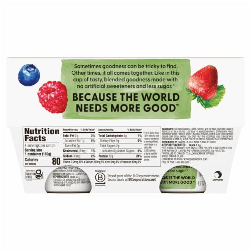 Two Good™ Mixed Berry Lowfat Greek Yogurt Cup Perspective: top