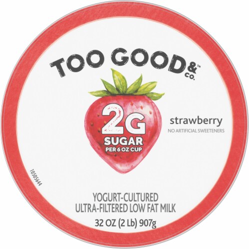 Two Good & Co™ Ultra-Filtered Stawberry Greek Yogurt Tub Perspective: top
