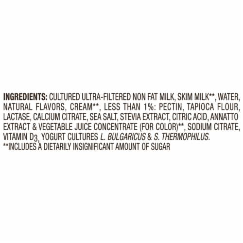 Too Good & Co. Peach Zero Sugar Gluten Free Greek Yogurt Perspective: top