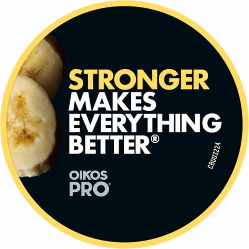 Oikos Pro® Banana Yogurt Cup Perspective: top