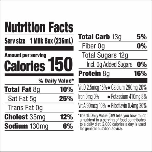Horizon Organic® Whole Milk (12 Pack) Perspective: top