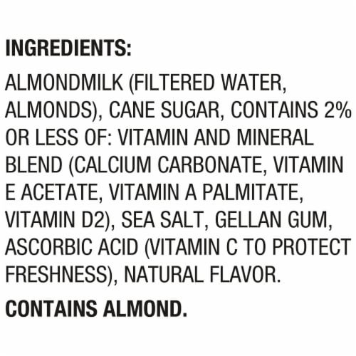 Silk Dairy Free Vanilla Almond Milk Perspective: top