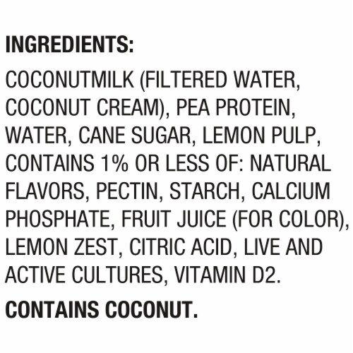 Silk Greek Style Lemon Coconut Milk Yogurt Alternative Cup Perspective: top
