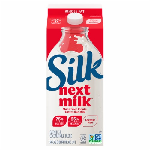 Silk Dairy Free Plain Oat Milk and Plant Based Milk Perspective: top