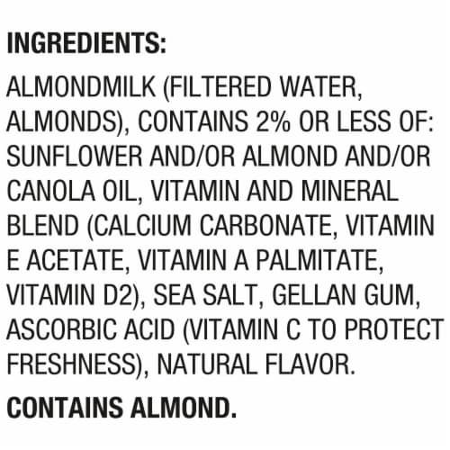 Silk Dairy Free Unsweetened Extra Creamy Almond Milk Perspective: top