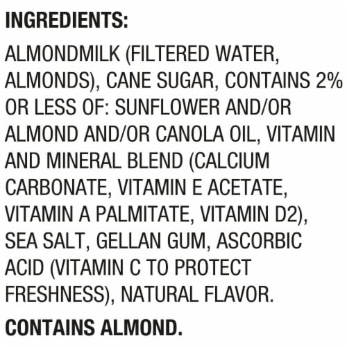 Silk Dairy Free Extra Creamy Almond Milk Perspective: top