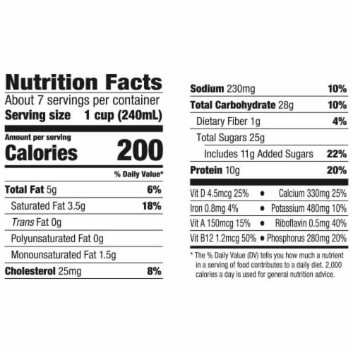 Horizon Organic Milk - 2% Reduced Fat Chocolate Milk Perspective: top