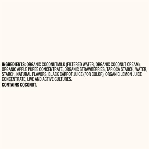So Delicious Dairy Free Strawberry Coconut Milk Yogurt Cups Perspective: top