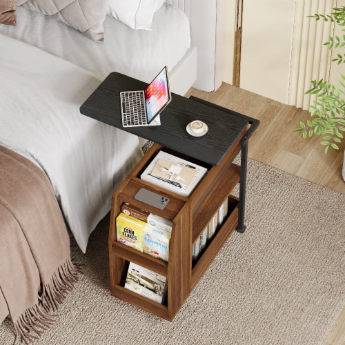 Tribesigns Rolling End Table 3 Tier Side Tables With Storage Shelves No Size Pick n Save